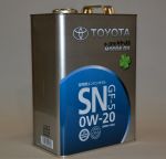 Моторное масло  TOYOTA SAE 0W-20 SN, 4L, Japan - 0888010505